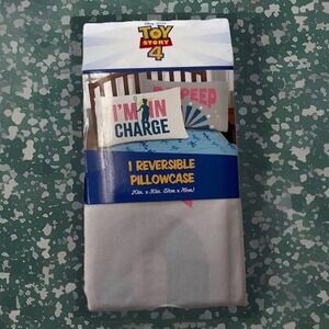 Disney Toy Story 4 I'm in Charge Reversible Pillow Case 20" x 30" New with Tags
